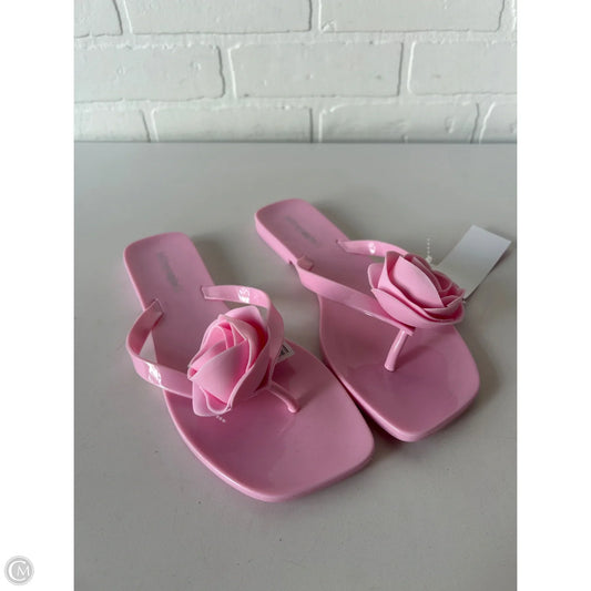 Sandals Flip Flops By Jeffery Campbell In Pink, Size: 9