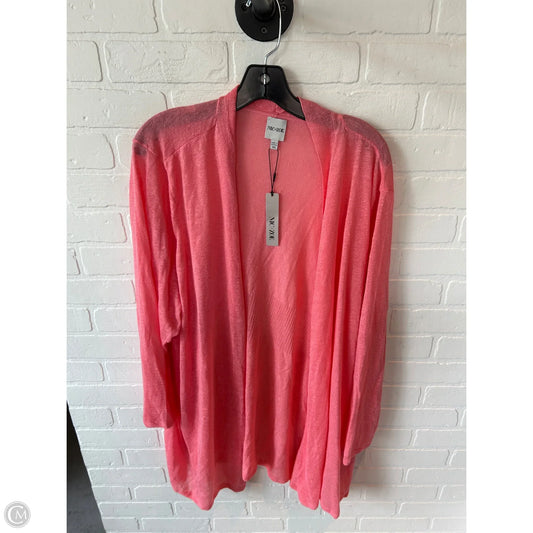 Sweater Cardigan By Nic + Zoe In Orange, Size: 3x
