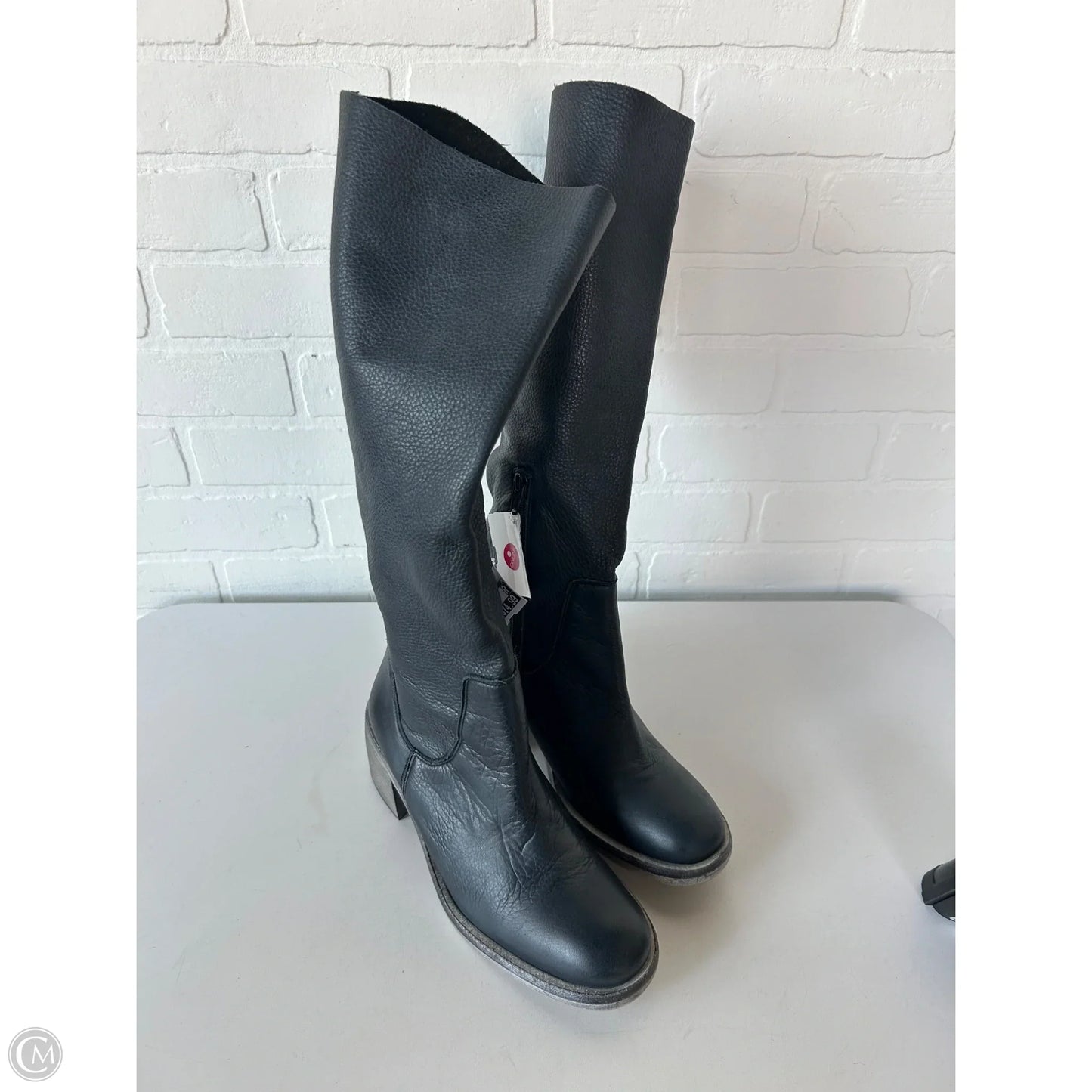 Boots Leather By Free People In Grey, Size: 7