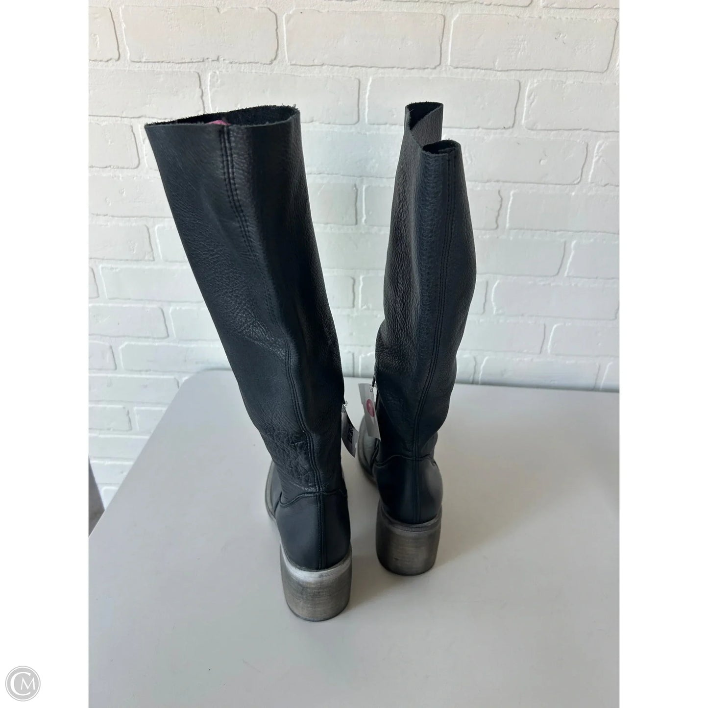 Boots Leather By Free People In Grey, Size: 7