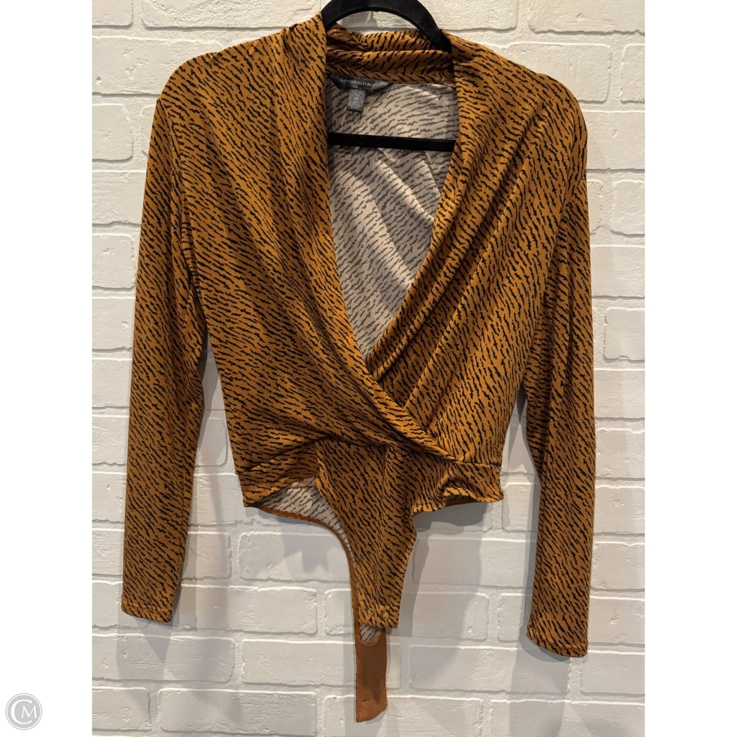 Bodysuit By Banana Republic In Black & Brown, Size: Xs