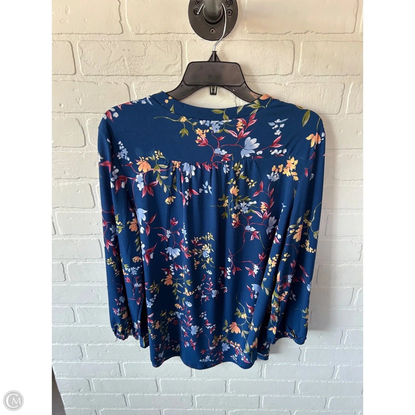 Top Long Sleeve By Two By Vince Camuto In Blue, Size: L