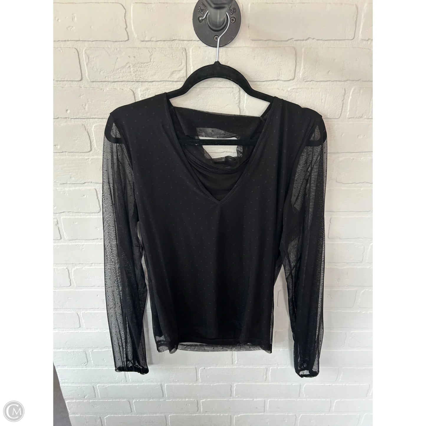Top Long Sleeve By Sanctuary In Black, Size: M