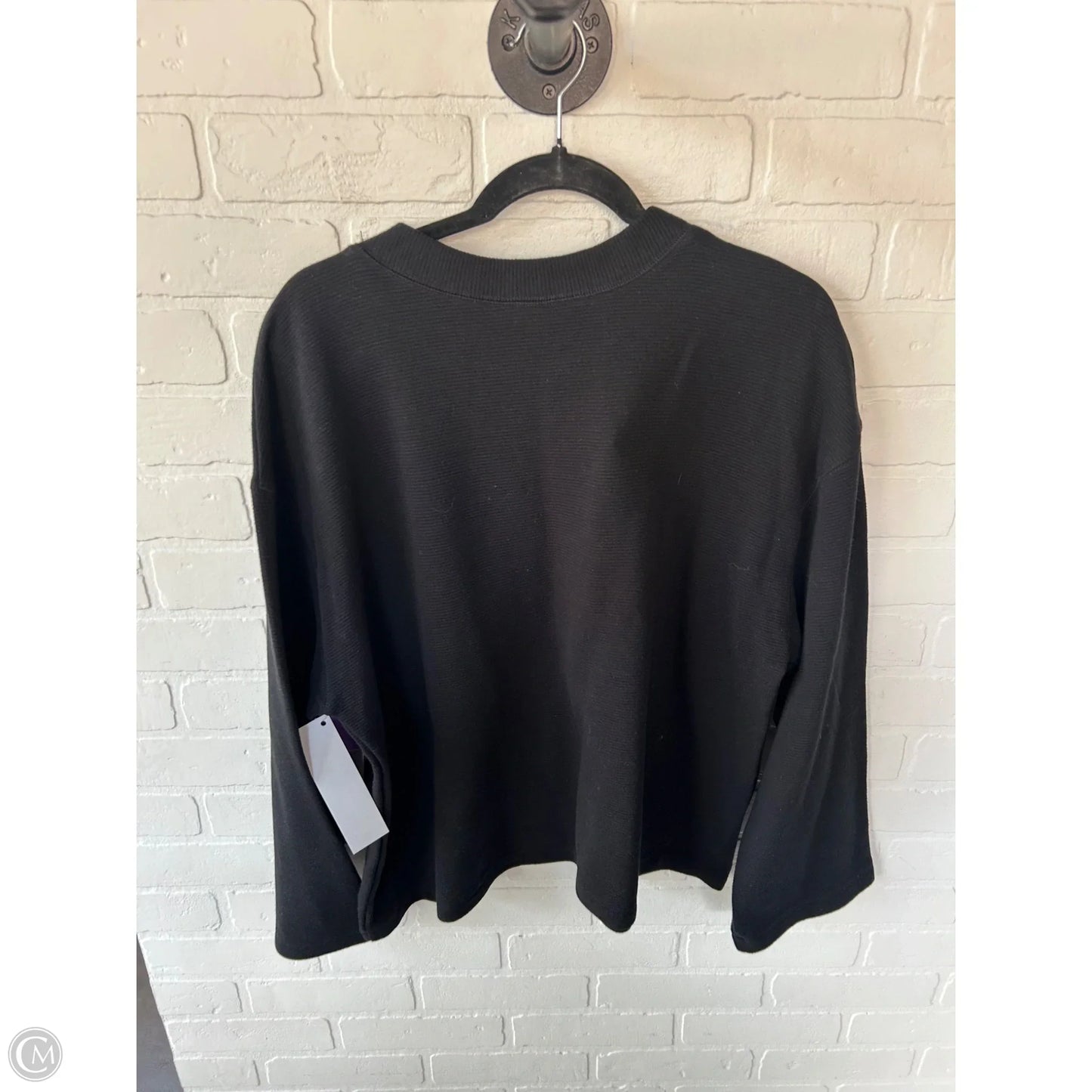 Top Long Sleeve By A New Day In Black, Size: L