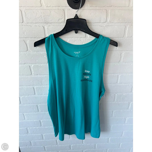 Athletic Tank Top By Old Navy In Blue, Size: Xl