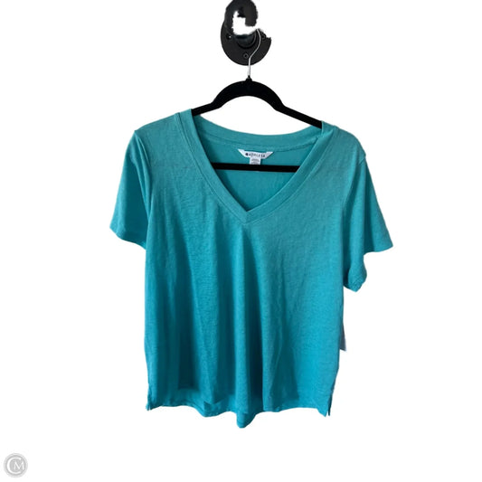 Athletic Top Short Sleeve By Athleta In Blue, Size: 1x