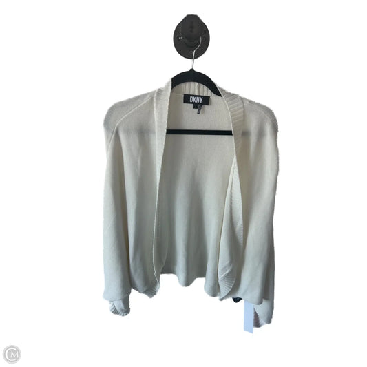 Sweater Cardigan By Dkny In Cream, Size: Xl
