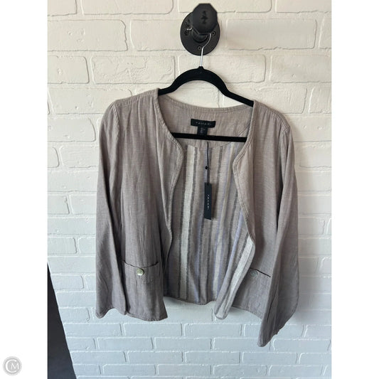 Blazer By Tahari By Arthur Levine In Tan, Size: L