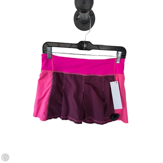Athletic Skort By Lululemon In Pink, Size: 4