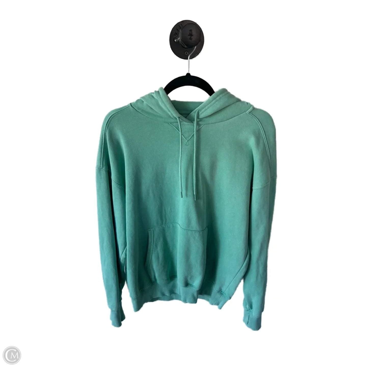 Athletic Sweatshirt Hoodie By Yogalicious In Green, Size: S