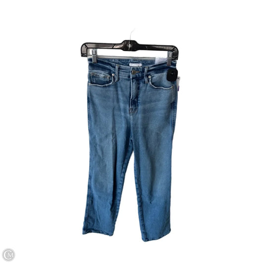 Jeans Straight By Good American In Blue Denim, Size: 2