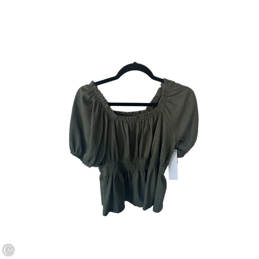 Top Short Sleeve By Old Navy In Green, Size: M