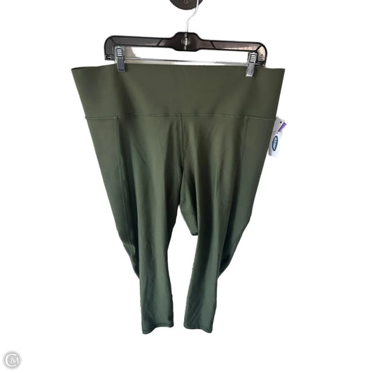 Athletic Leggings By Old Navy In Green, Size: 16