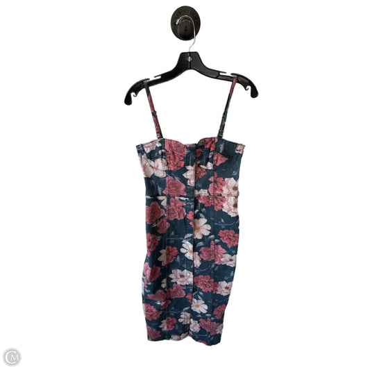 Dress Casual Midi By Driftwood In Blue & Red, Size: M