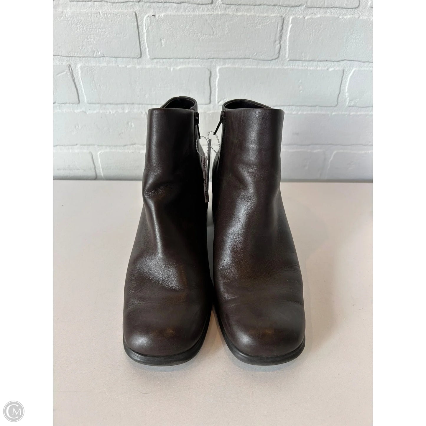 Boots Ankle Heels By White Mountain In Brown, Size: 10