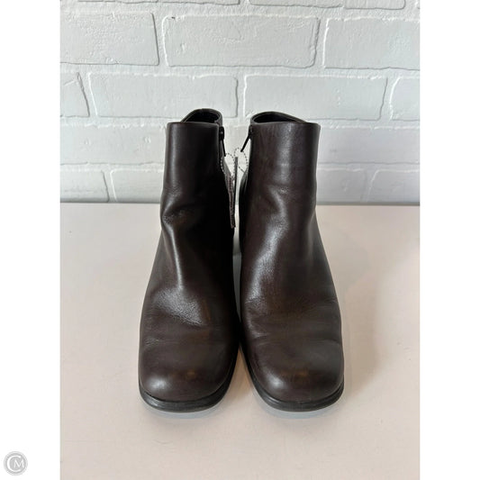 Boots Ankle Heels By White Mountain In Brown, Size: 10