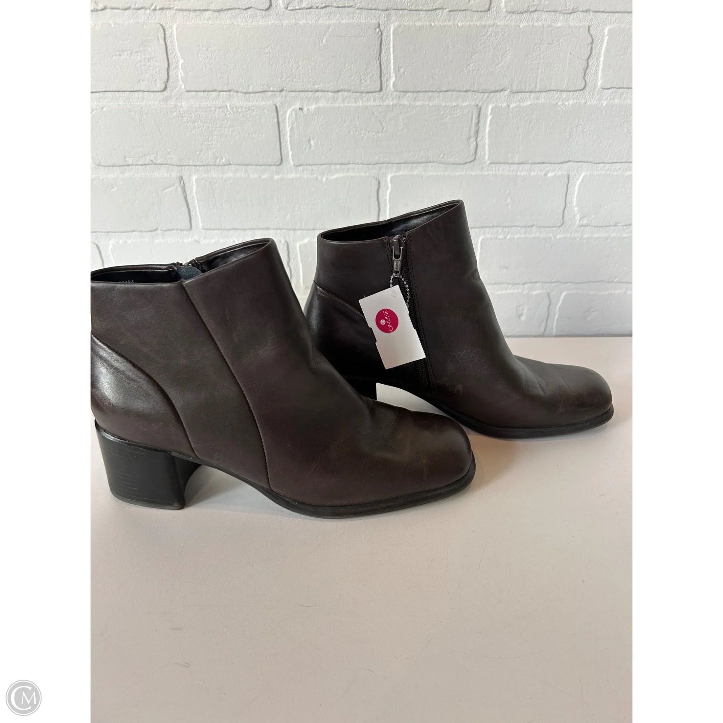 Boots Ankle Heels By White Mountain In Brown, Size: 10