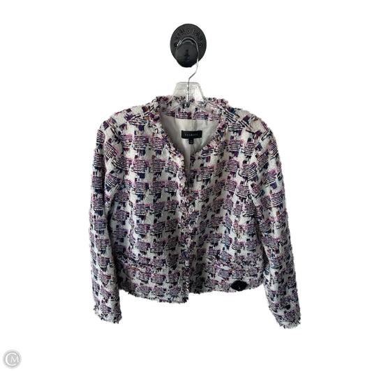 Blazer By Talbots In Cream & Purple, Size: Xl