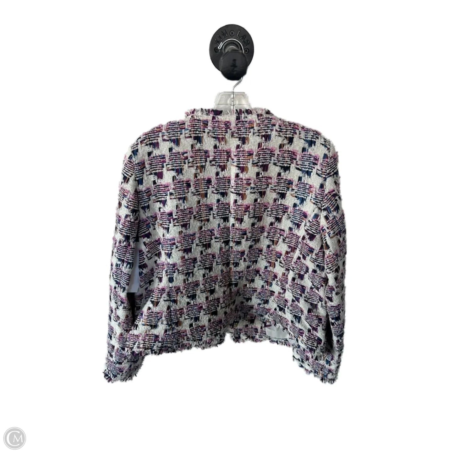 Blazer By Talbots In Cream & Purple, Size: Xl