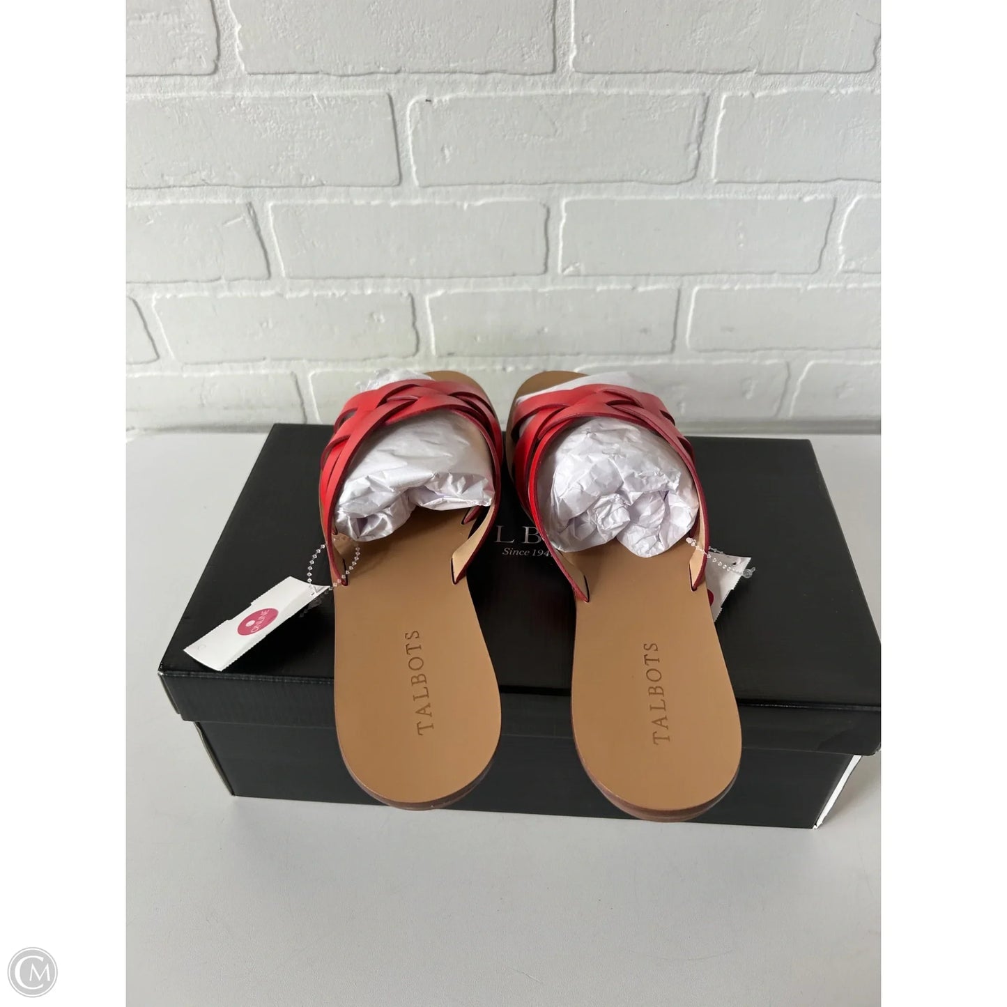 Sandals Flats By Talbots In Red, Size: 10
