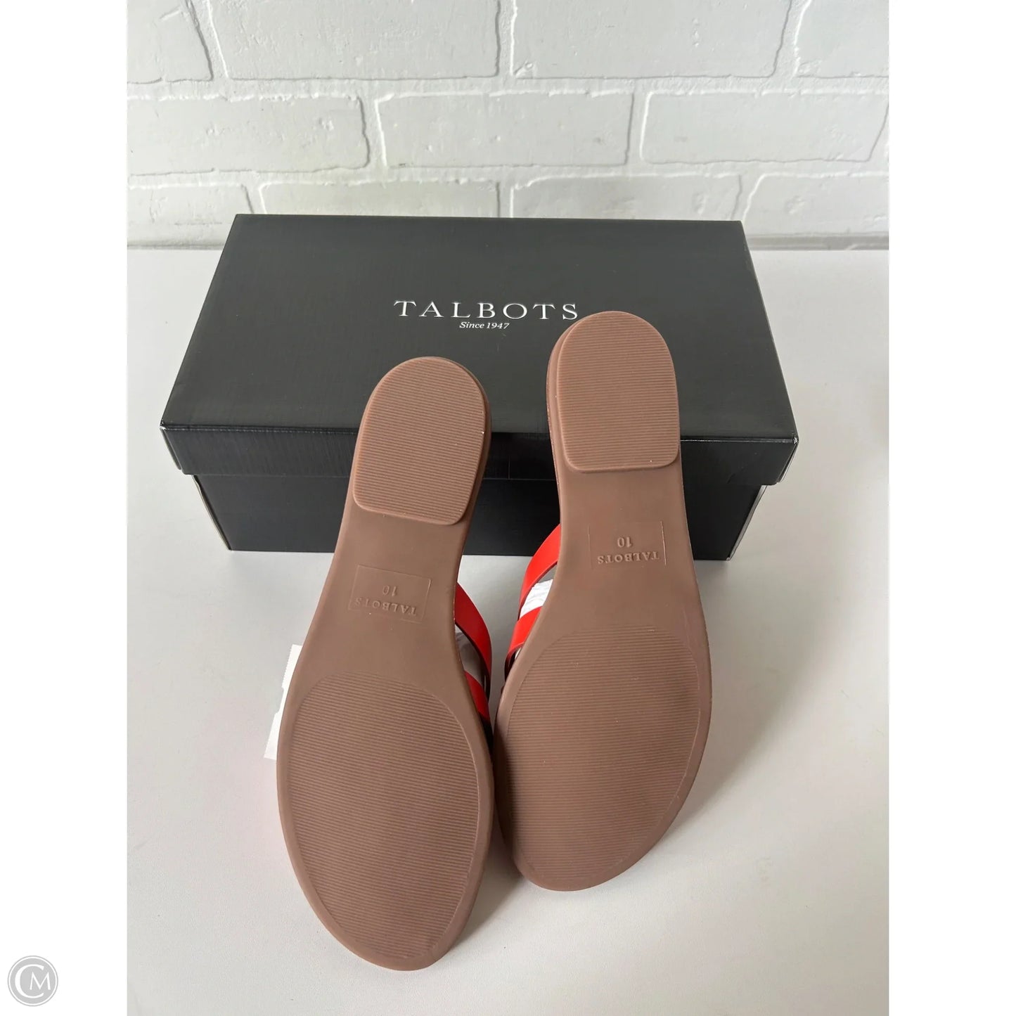 Sandals Flats By Talbots In Red, Size: 10