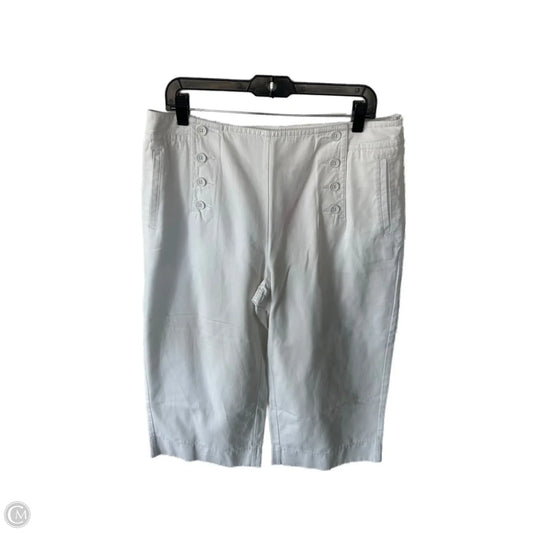 Pants Cropped By Talbots In White, Size: 14