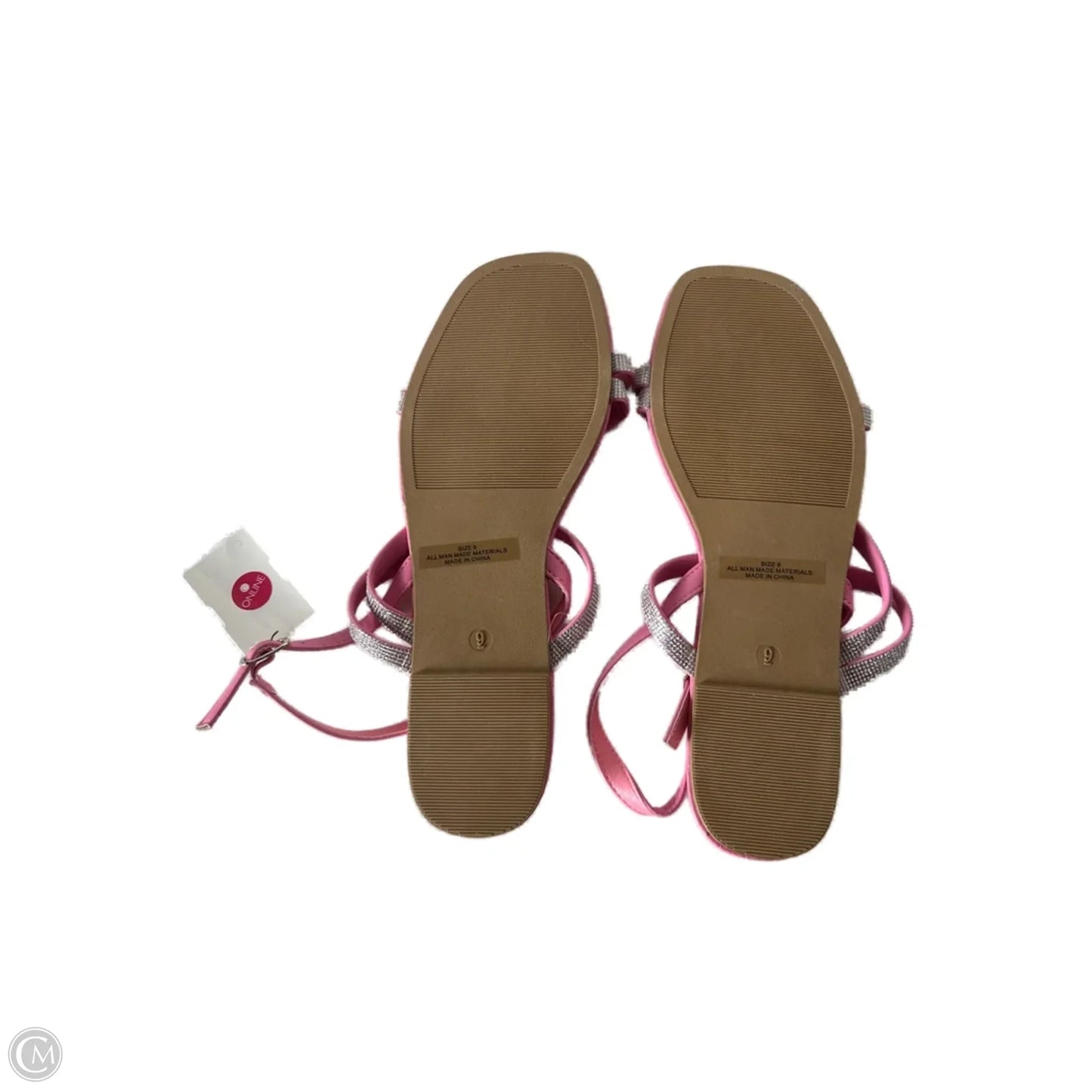 Sandals Flats By Clothes Mentor In Pink, Size: 9