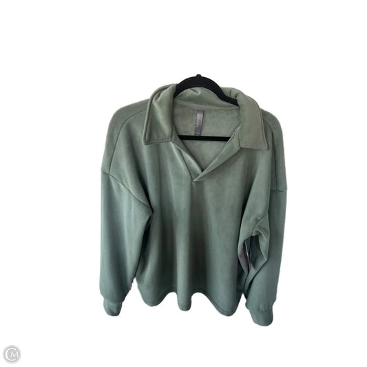 Athletic Sweatshirt Collar By Mondetta In Green, Size: Xxl