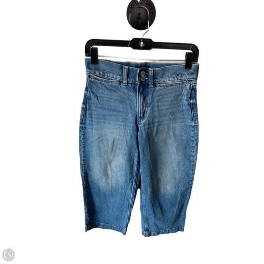 Jeans Cropped By Banana Republic In Blue Denim, Size: 2p