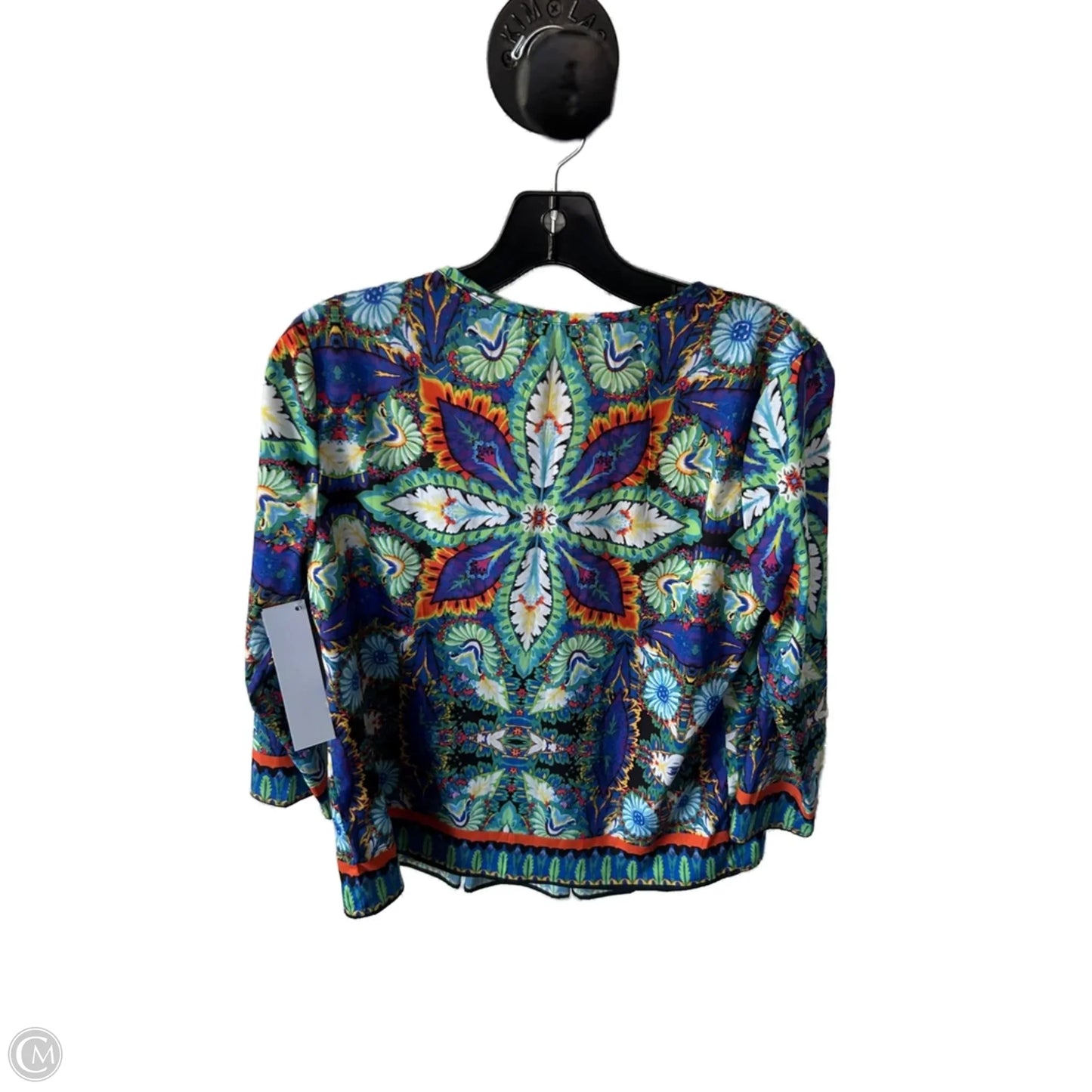 Top Long Sleeve By Cmc In Blue & Green, Size: Xs