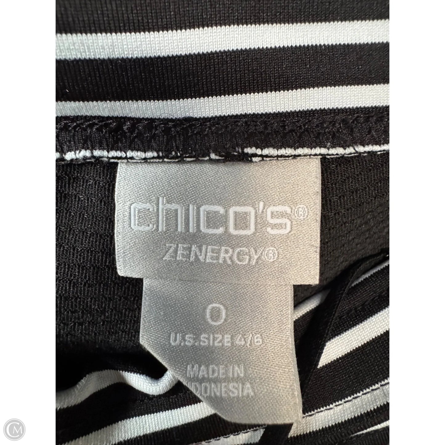 Skort By Chicos In Black & White, Size: 4