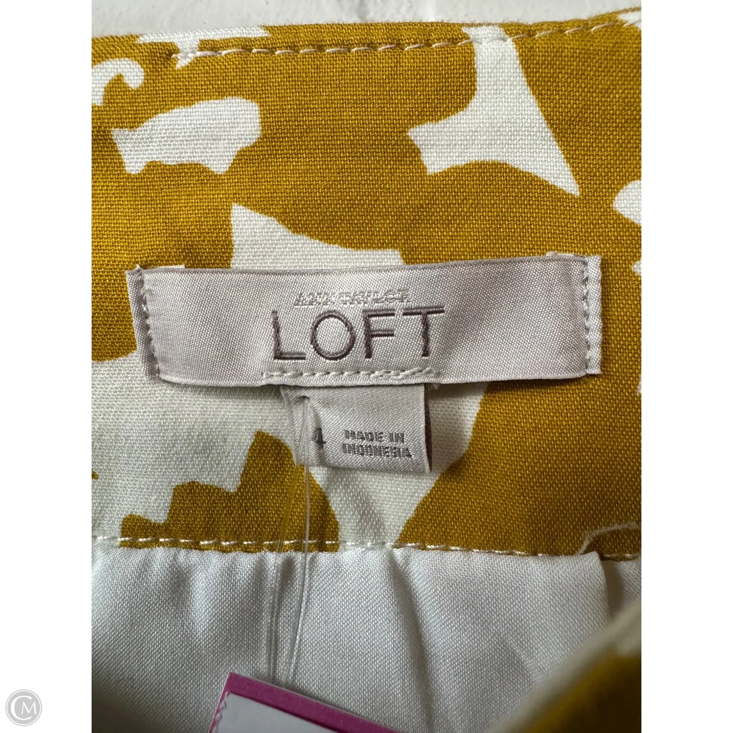 Skirt Mini & Short By Loft In Yellow, Size: 4