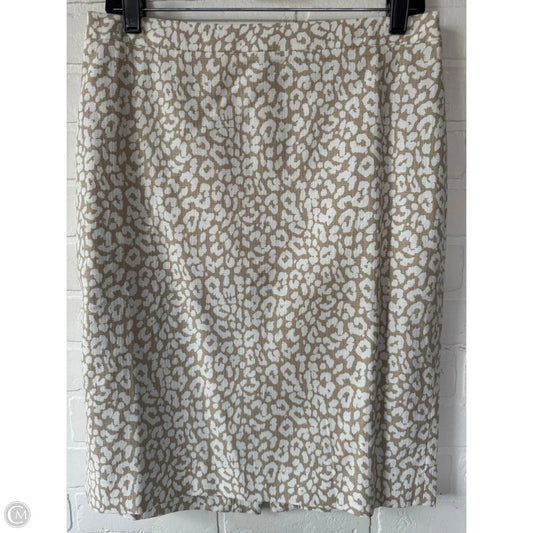 Skirt Mini & Short By J. Crew In Tan & White, Size: 6