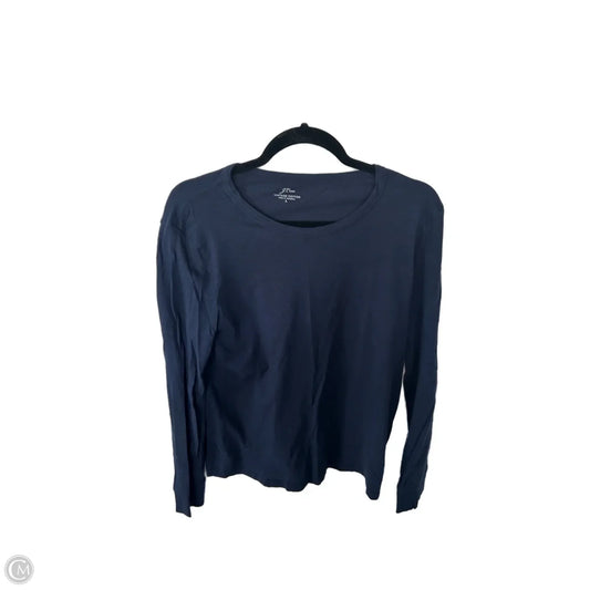 Top Long Sleeve Basic By J. Crew In Blue, Size: L