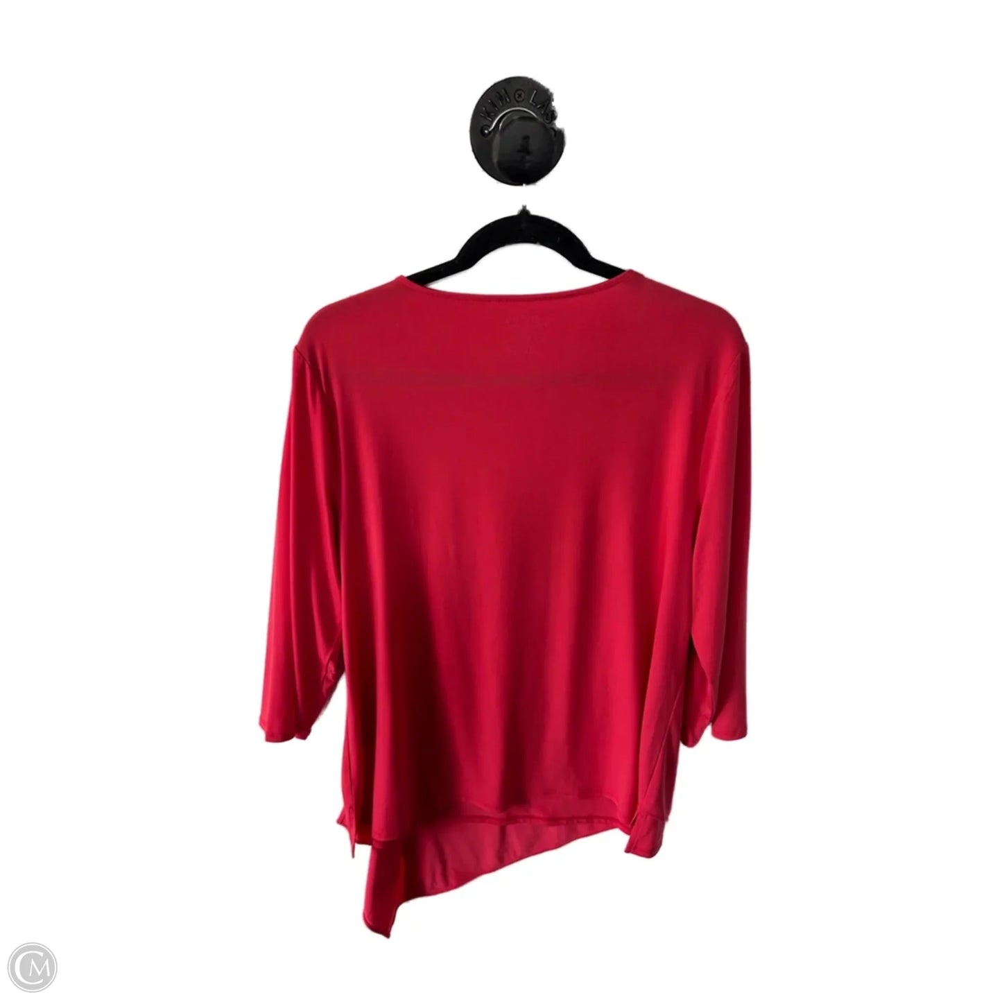 Top Long Sleeve By Chicos In Coral, Size: L