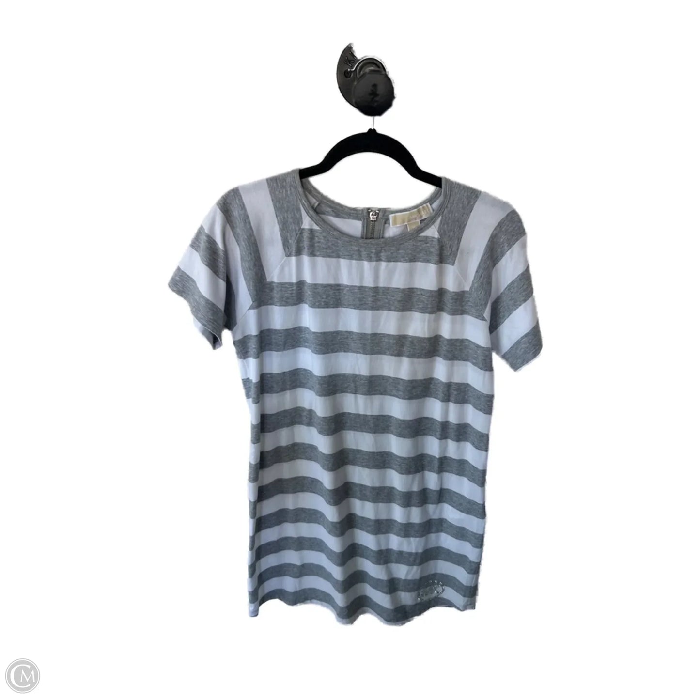 Dress Casual Short By Michael By Michael Kors In Grey & White, Size: M