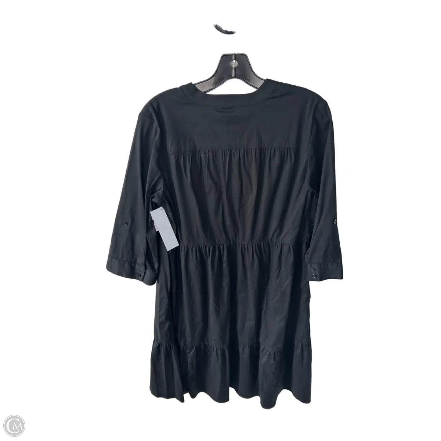 Dress Casual Midi By Chicos In Black, Size: M