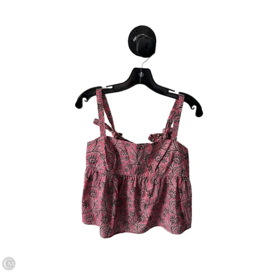 Top Sleeveless By J. Crew In Brown & Pink, Size: M
