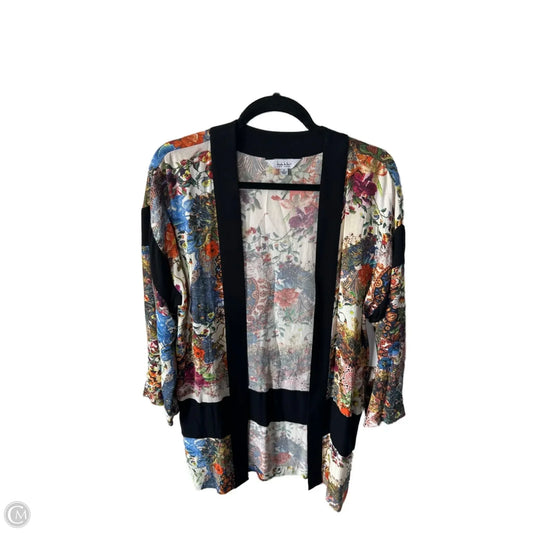 Kimono By Nicole Miller In Black & Cream, Size: S