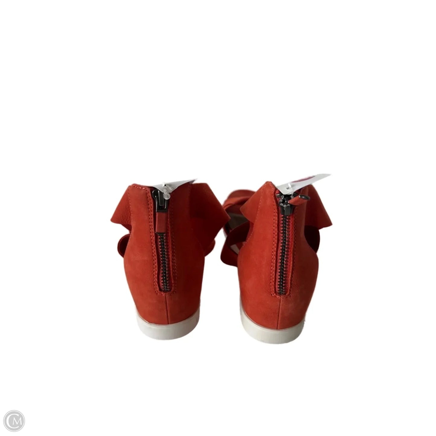 Sandals Heels Wedge By Eileen Fisher In Orange, Size: 6.5