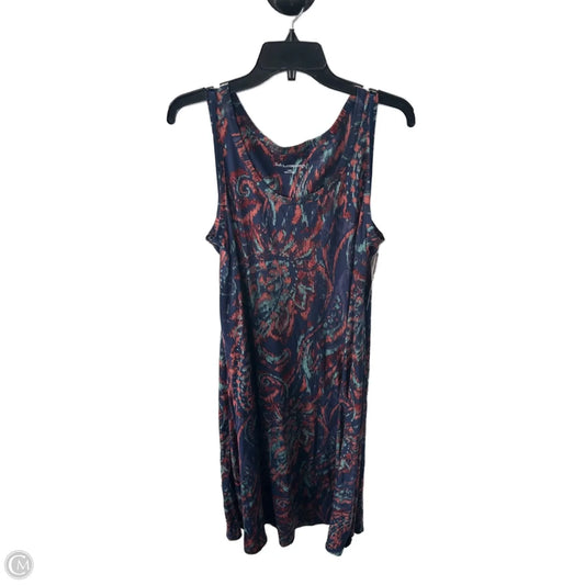 Dress Casual Maxi By Soft Surroundings In Blue & Orange, Size: L