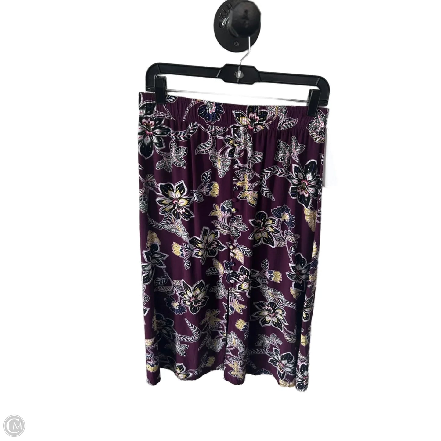 Skirt Midi By Loft In Purple, Size: 4