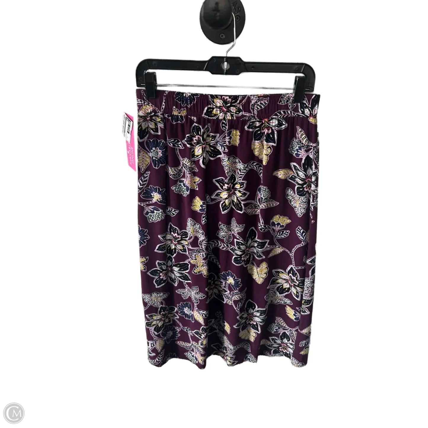 Skirt Midi By Loft In Purple, Size: 4