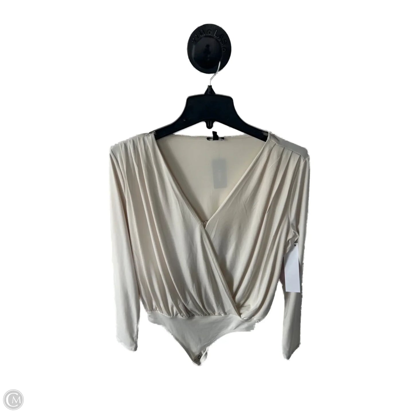 Bodysuit By Express In Cream, Size: Xs