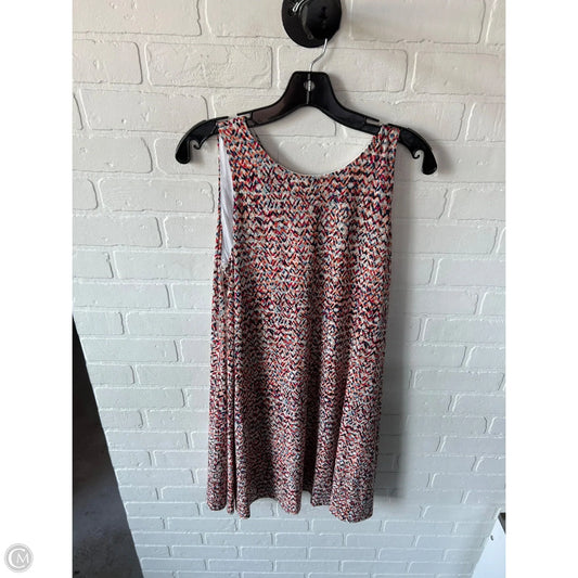 Dress Casual Short By Anne Klein In Orange & Red, Size: M