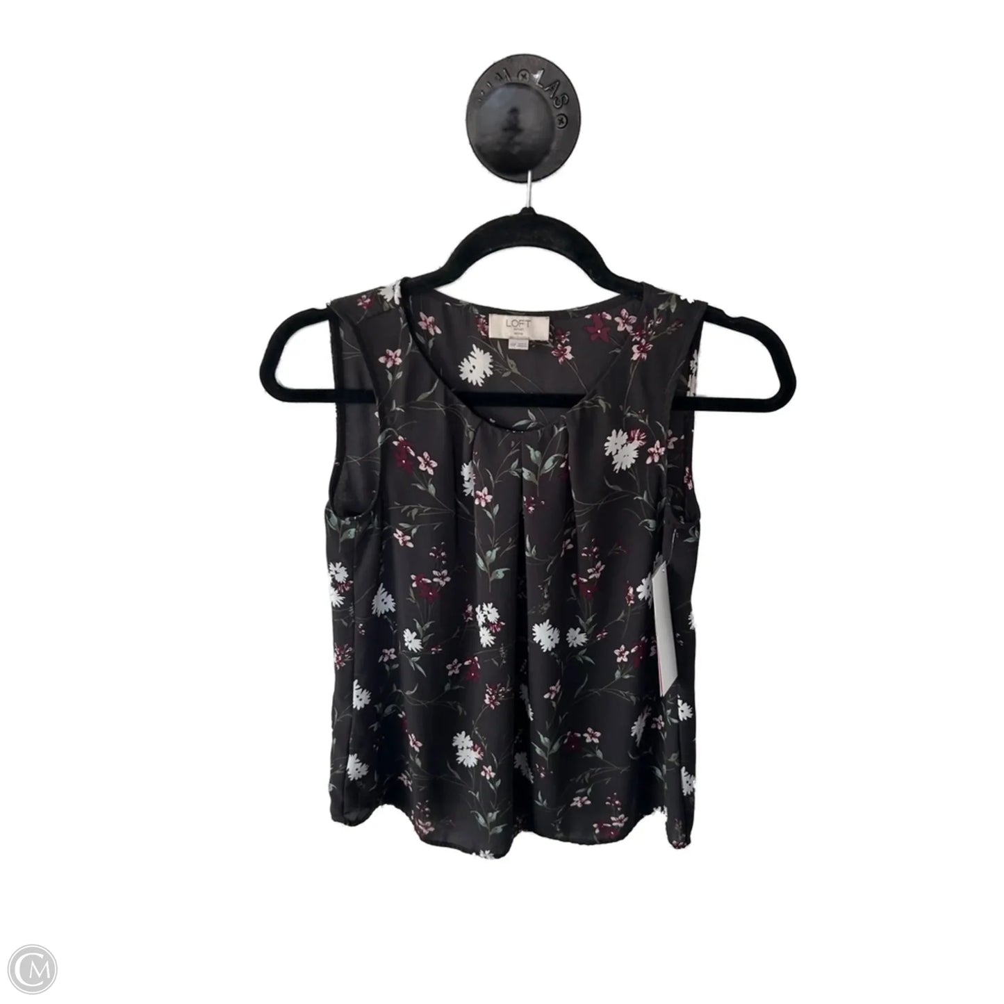 Top Sleeveless By Loft In Grey, Size: Xsp