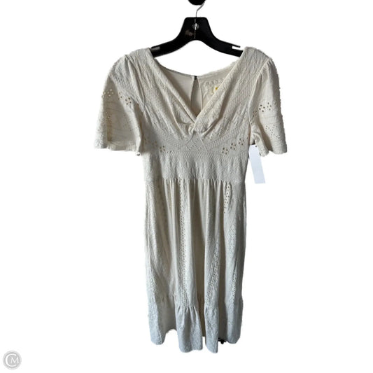 Dress Casual Maxi By Maeve In Cream, Size: Xs