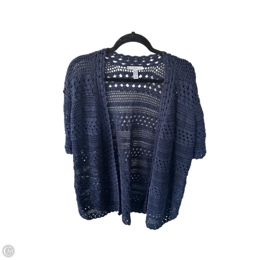 Sweater Cardigan By Isaac Mizrahi Live Qvc In Blue, Size: 2x