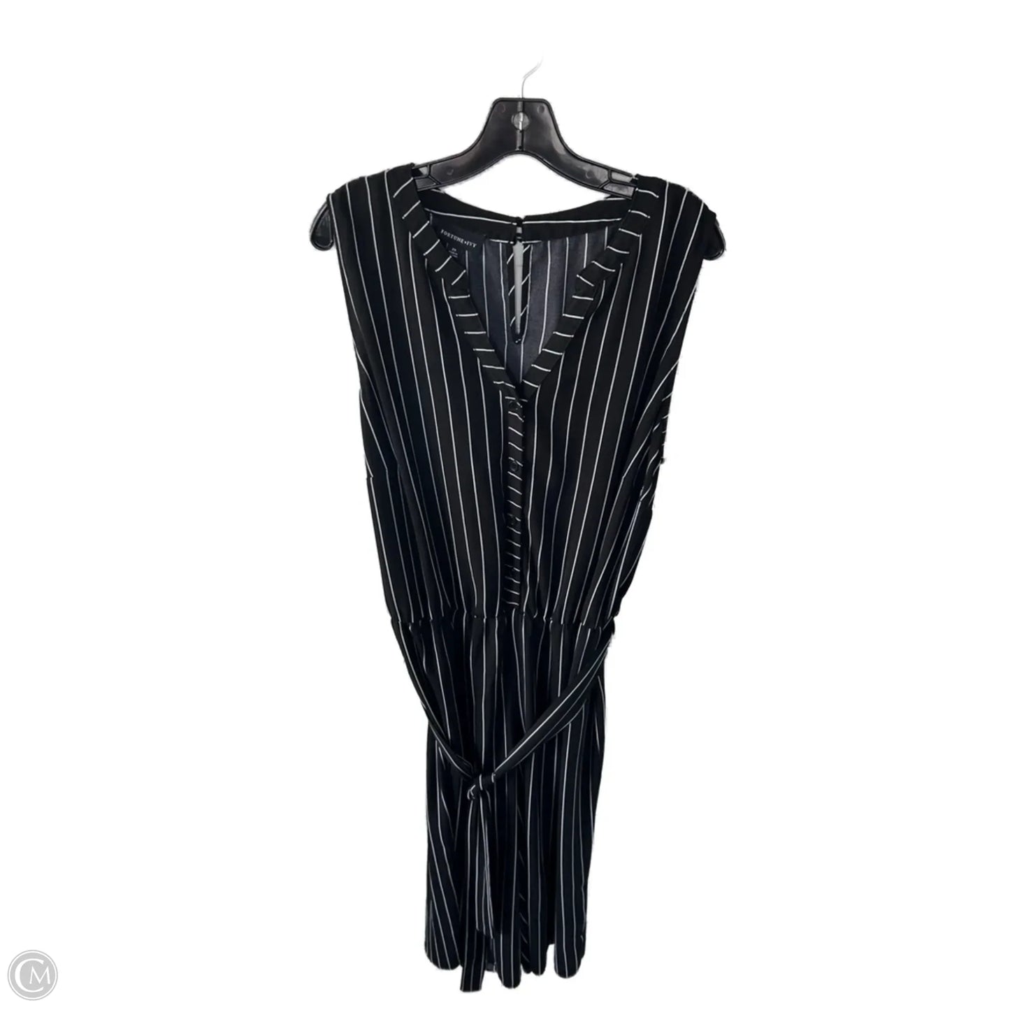 Jumpsuit By Fortune & Ivy In Black & White, Size: 2x