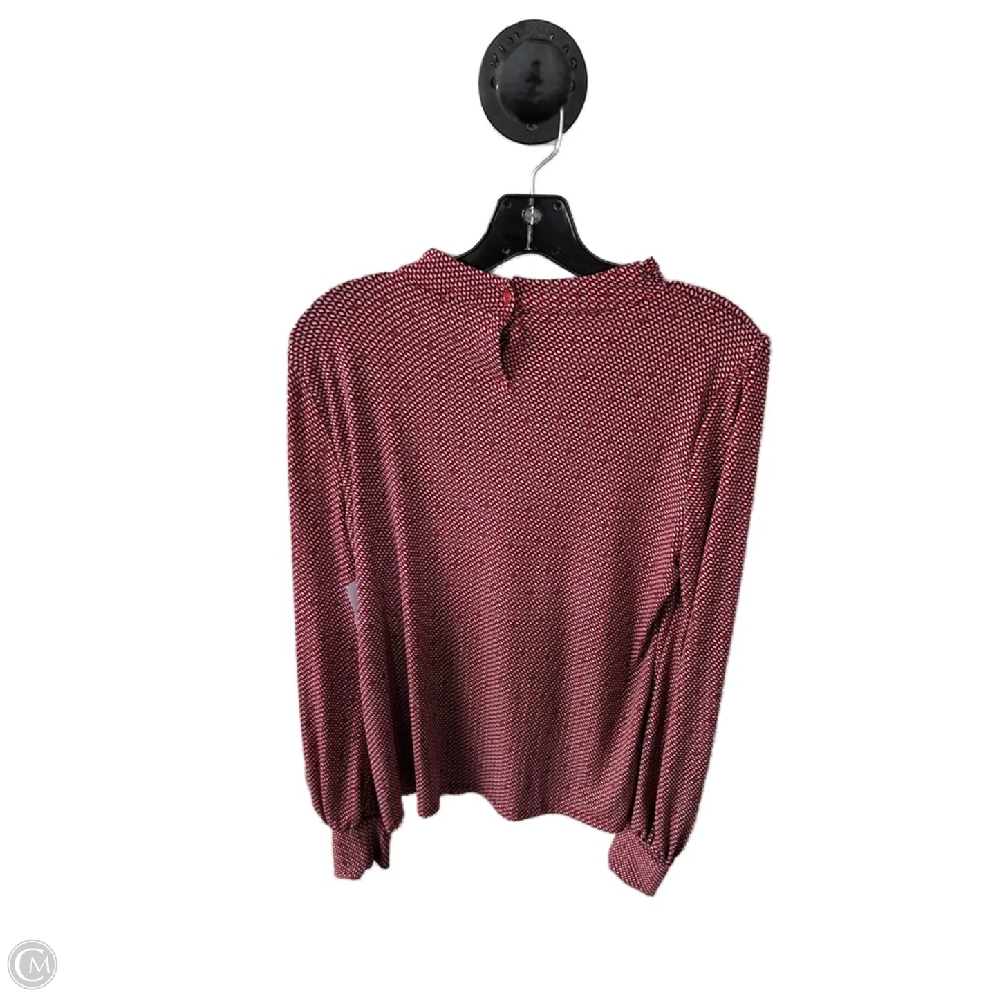 Top Long Sleeve By Adrianna Papell In Red, Size: M